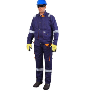 Coverall with Non-FR Reflective Tape
